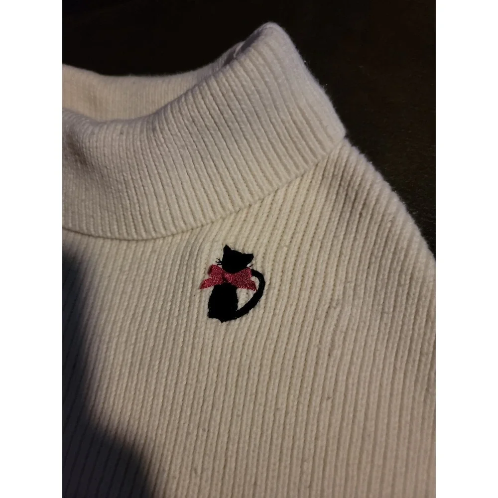 Gymboree city sidewalk vintage shawl‎ cat sweater size 5 6